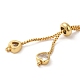 Rack Plating Brass with Cubic Zirconia Bracelet Making(KK-Q795-20G)-2