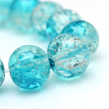 4mm DarkTurquoise Round Glass Beads(X-CCG-S001-4mm-06)
