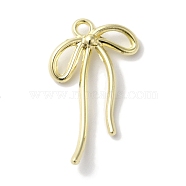 Rack Plating Alloy Pendants, Cadmium Free & Nickel Free & Lead Free, Bowknot, Golden, 20x12x2mm, Hole: 1.4mm(FIND-I039-043G-01)