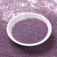 MIYUKI Round Rocailles Beads, Japanese Seed Beads, 11/0, (RR2373) Transparent Thistle Luster, 2x1.3mm, Hole: 0.8mm, about 5500pcs/50g(SEED-X0054-RR2373)
