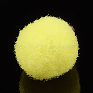 DIY Doll Craft Pom Pom Polyester Pom Pom Balls, Yellow, 25mm(AJEW-Q137-25mm-01)