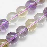 Natural Ametrine Beads Strands, Round, 10mm, Hole: 1mm(G-G462-10mm-06)