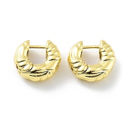 Rack Plating Brass Hoop Earrings for Women, Long-Lasting Plated, Lead Free & Cadmium Free, Real 18K Gold Plated, 16.5x17.5x7mm(KK-Z038-09G)
