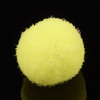 DIY Doll Craft Pom Pom Polyester Pom Pom Balls, Yellow, 25mm