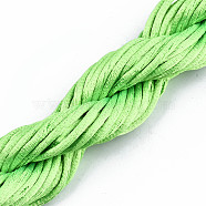 Polyester Thread, Lime, 2mm, about 10m/bundle(X-OCOR-S124-15)