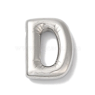 Non-Tarnish 304 Stainless Steel Pendants, Letter Charm, Letter D, 21x16x5mm, Hole: 3x2mm(STAS-Z063-01P-D)