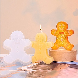 Christmas Theme Silicone Molds Candle Molds, for Candle Aromatherapy Making, Gingerbread Man, 117x92x24mm(SIMO-Z006-06C)