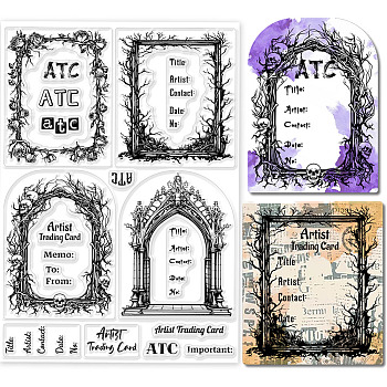 PVC Stamps, for DIY Scrapbooking, Photo Album Decorative, Cards Making, Stamp Sheets, Film Frame, Word, 21x14.8x0.3cm