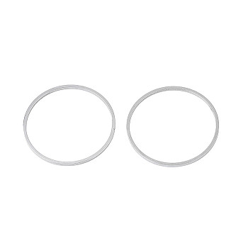 Non-Tarnish 304 Stainless Steel Linking Ring, Stainless Steel Color, 30x1mm, Inner Diameter: 28mm