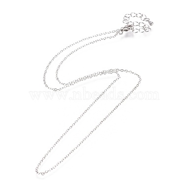 Brass Cable Chain Necklaces Making(MAK-L025-06P)-2