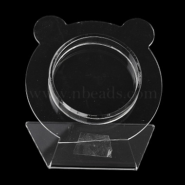 Clear Acrylic Slant Back Single Bracelet Bangle Display Stands(BDIS-C003-01F)-1