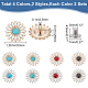 WADORN 16 sets 8 colors Zinc Alloy Enamel Buttons(BUTT-WR0001-03)-2