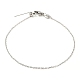 304 Stainless Steel Add a Bead Adjustable Cable Chains Bracelets for Women(BJEW-M307-01C-P)-1