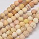 Round Natural Yellow Sunstone Beads Strands(G-I176-08-10mm)-1