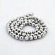 Faceted Round Non-magnetic Synthetic Hematite Beads Strands(G-P061-59)-2