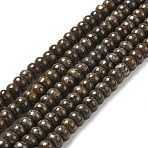 Natural Red Snowflake Obsidian Beads Strands, Rondelle, 8x5mm, Hole: 0.7mm, about 70pcs/strand, 14.76~14.96 inch(37.5~38cm)(G-G992-B03)