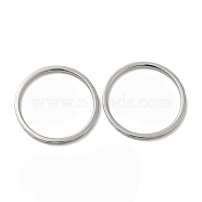 304 Stainless Steel Plain Band Rings, Stainless Steel Color, Inner Diameter: 18mm(RJEW-I101-01C-P)