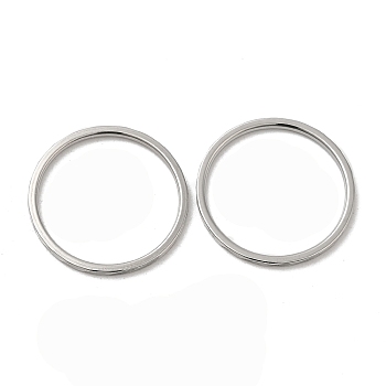 304 Stainless Steel Plain Band Rings, Stainless Steel Color, Inner Diameter: 18mm