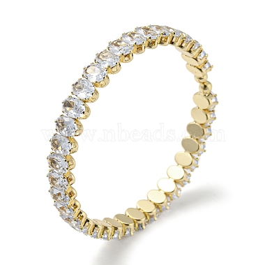 Clear Oval Cubic Zirconia Bangles