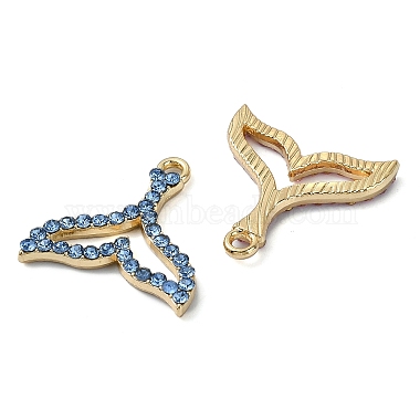 Golden Rack Plating Alloy Rhinestone Pendants(PALLOY-F308-23G-02)-2