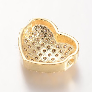 Micro en laiton de coeur ouvrent perles cubes de zircone(ZIRC-L051-13G-FF)-2
