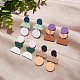 4 Pairs 4 Style Polymer Clay Dangle Stud Earrings with 316 Surgical Stainless Steel Pins(EJEW-AN0004-27)-7