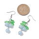 Dyed Natural Quartz Grapes Dangle Earrings(EJEW-JE05690-03)-3