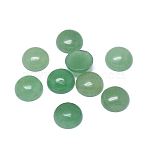 Natural Green Aventurine Cabochons, Half Round, 10x4~5mm(X-G-G788-C-04)