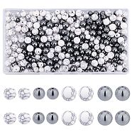 SUPERFINDINGS 400Pcs 4 Style Synthetic Gemstone Beads, Round, 100pcs/style(G-FH0001-53)
