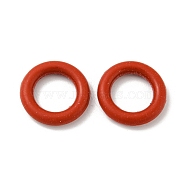 Rubber O Ring Connectors, Linking Ring, Indian Red, 16x3mm, Inner Diameter: 10mm(FIND-G006-2B-A01)