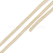Cotton Cord, Braided Rope, with Paper Reel, for Wall Hanging, Crafts, Gift Wrapping, Pale Goldenrod, 1.2mm, about 27.34 Yards(25m)/Roll(OCOR-E027-01B-21)