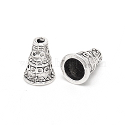 Tibetan Style Alloy Bead Cones, Pagoda, Antique Silver, 10x7mm, Hole: 1.8mm(FIND-WH0100-38AS)