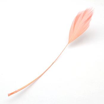 Fashion Goose Feather Costume Accessories, Light Salmon, 130~190x12~38mm