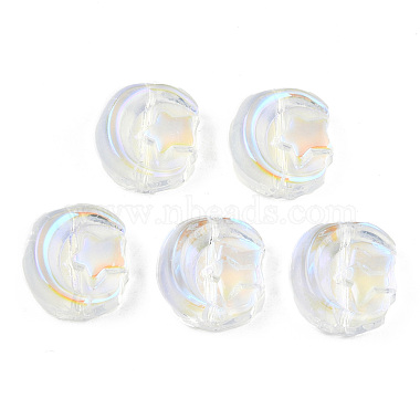 Electroplate Transparent  Glass Beads(GLAA-N035-036-K01)-2