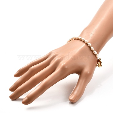 Bracelets de perles de perles naturelles pour cadeau femme fille(X-BJEW-JB06821)-3