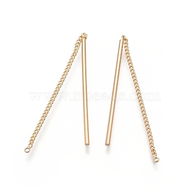 Brass Stud Earrings Finding(KK-G436-12G)-2