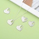304 Stainless Steel Stamping Blank Tag Heart Charms Pendants(STAS-M004-04)-5