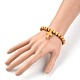 Bois croix bracelets en perles stretch(X-BJEW-JB02219)-3