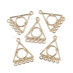 Zinc Alloy Chandelier Component Links, Triangle, 31x24.5x2mm, Hole: 2.5mm(FIND-TAC0017-16B-KCG)