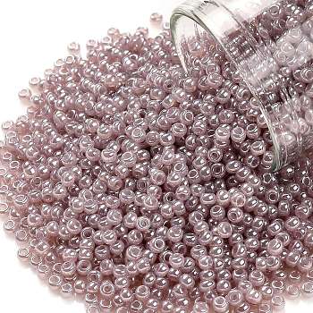 TOHO Round Seed Beads, Japanese Seed Beads, (151) Ceylon Grape Mist, 11/0, 2.2mm, Hole: 0.8mm, about 5555pcs/50g