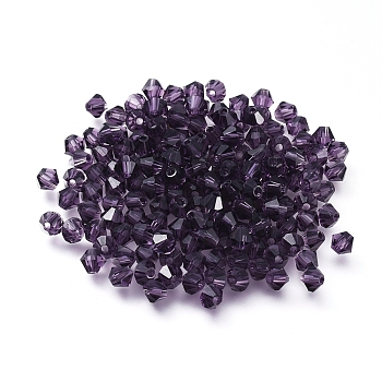 Imitation Austrian Crystal Beads, Grade AAA, Faceted, Bicone, DarkSlate Blue, 6x6mm, Hole: 0.7~0.9mm