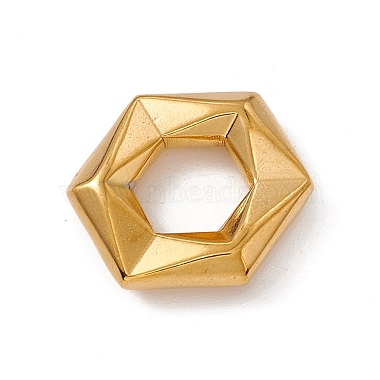 Golden Hexagon 304 Stainless Steel Pendants