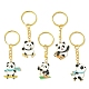 Sport Panda Alloy Enamel Pendants Keychain(KEYC-JKC00501)-1