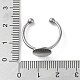 Adjustable 304 Stainless Steel Finger Rings Components(STAS-K278-04C-P)-4
