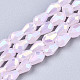 Chapelets de perles en verre galvanoplastique(X-EGLA-S194-02A-B02)-1