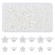 600Pcs 2 Style Flower ABS Plastic Imitation Pearl Bead Caps(OACR-FH0001-032)-1