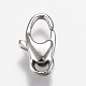 Polished 316 Surgical Stainless Steel Lobster Claw Clasps(X-STAS-Z013-05B)-2