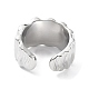 Brass Textured Open Cuff Rings for Women(RJEW-D016-01P)-3