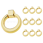 10 Bags Zinc Alloy Drawer Pull Handles, Cabinet Handles, Doorknob Accessories, with Screw, Golden, 39.5x40x7mm(AJEW-FH0006-28)