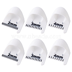 Plastic Patchwork Tools, Rulers for Sewing Tools, White, 40x40x27mm, Hole: 23mm, 3pcs/set(TOOL-WH0165-23)